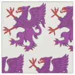 Griffin Rampant Purpure Fabric