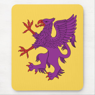 Griffin Rampant Purpure Mouse Pad