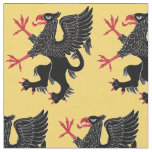Griffin Rampant Sable Fabric