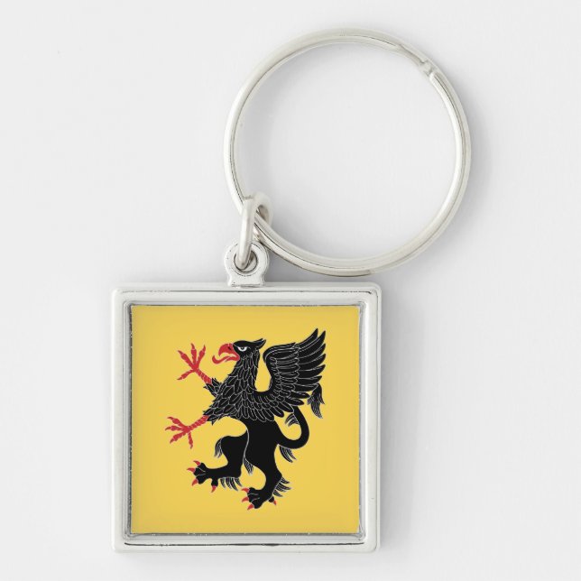 Griffin Rampant Sable Keychain (Front)