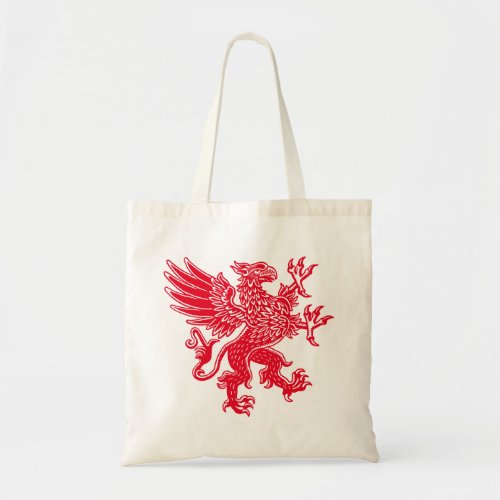 Griffin _ Red Tote Bag