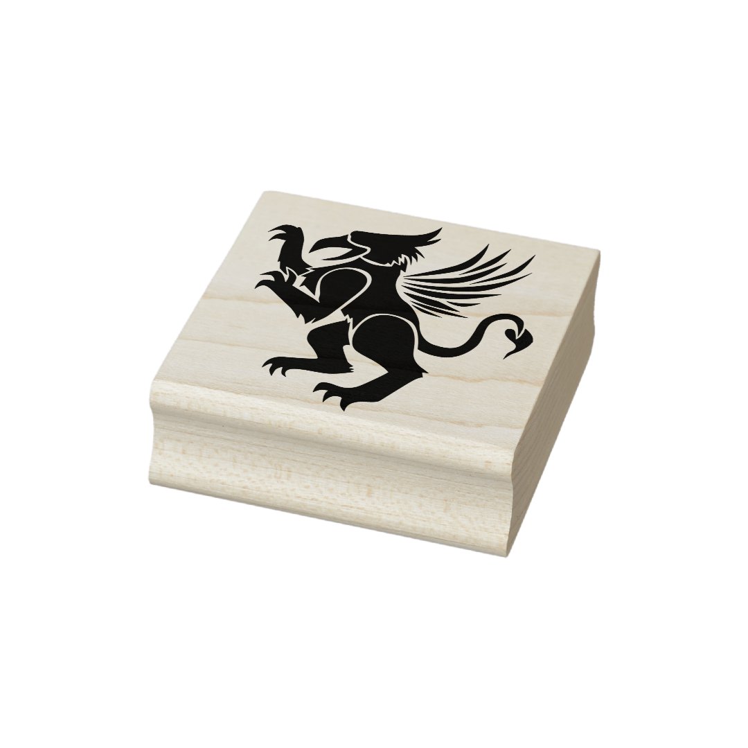 Griffin Rubber Stamp | Zazzle