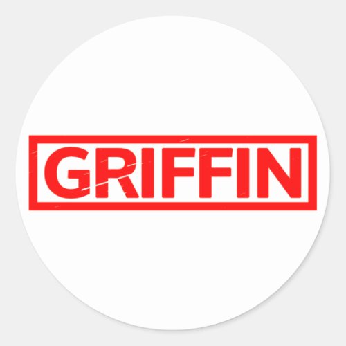 Griffin Stamp Classic Round Sticker