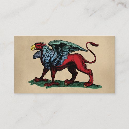 Griffin Vintage Illustration Business Card