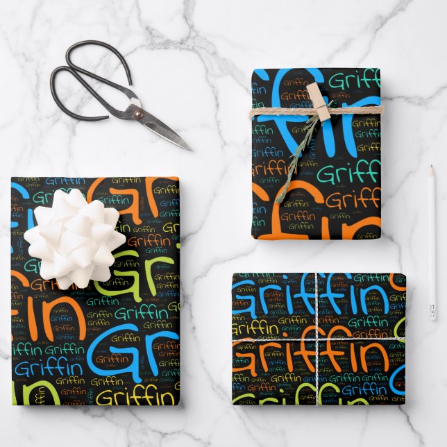 Griffin Wrapping Paper Sheets (Front)