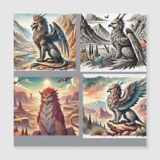 Griffins, Dragons, & Desolate landscapes (Front)