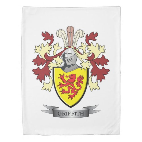 Griffith Family Crest Coat of Arms Duvet Cover