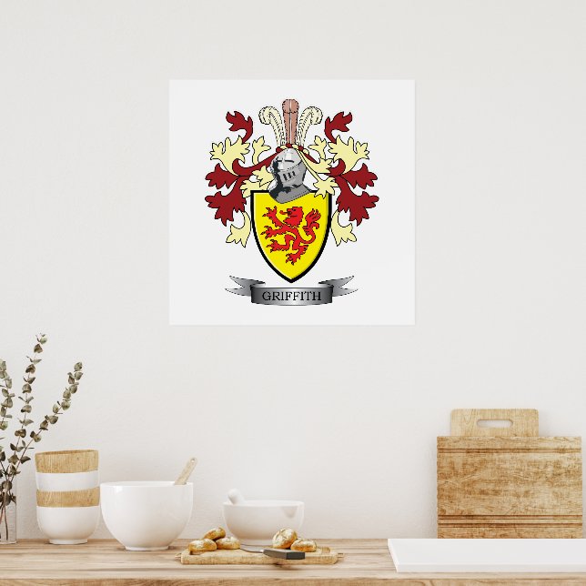 Carpe Diem Designs Serrano Family Crest/Coat Of Arms Ceramic