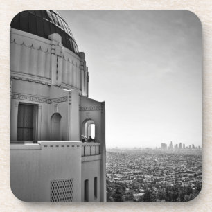 Griffith Observatory and Downtown Los Angeles Beverage Coaster