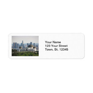 Griffith Observatory and Downtown Los Angeles Label
