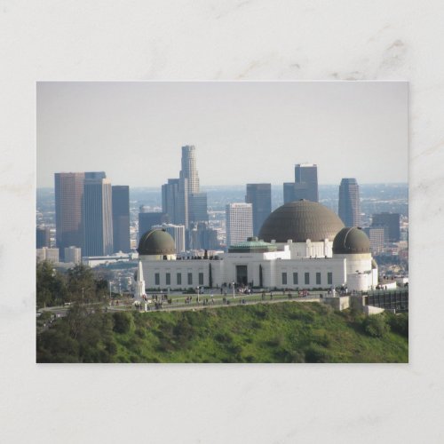 Griffith Observatory and Downtown Los Angeles Postcard