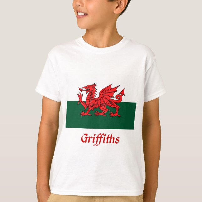 Griffiths Welsh Flag T-Shirt (Front)