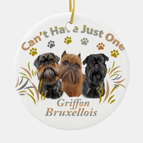 Griffon Brussels Cant Have Just One Ceramic Ornament
