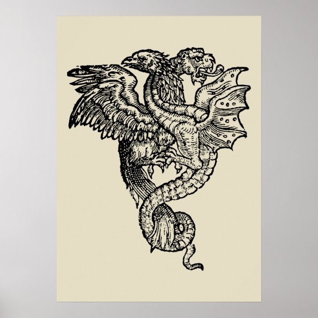 Griffon & Dragon Poster (Front)