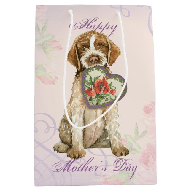 Griffon Heart Mom Medium Gift Bag (Front)