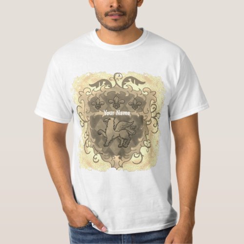 Griffon Shield custom name T_Shirt