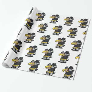 Griffon Vulture cartoon   choose background color Wrapping Paper