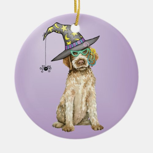 Griffon Witch Ceramic Ornament