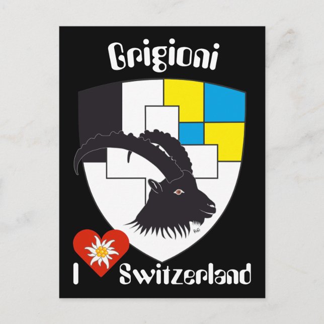 Grigioni Svizzera postcard (Front)