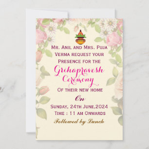 Grihapravesh Invitations 