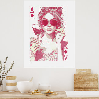 Gril Boss Glossy Poster