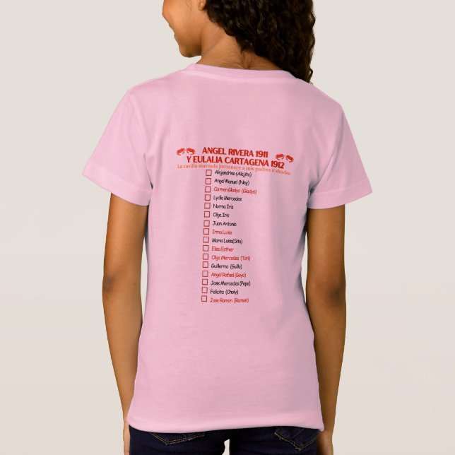 Gril T-shirt 20205 Family Reunion (Back)