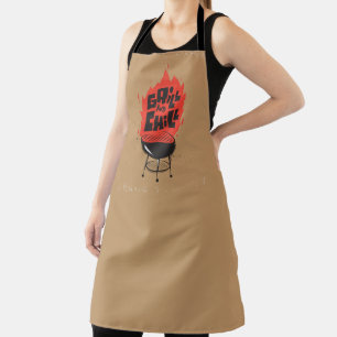 Grill and Chill Flaming Barbecue Fun Apron