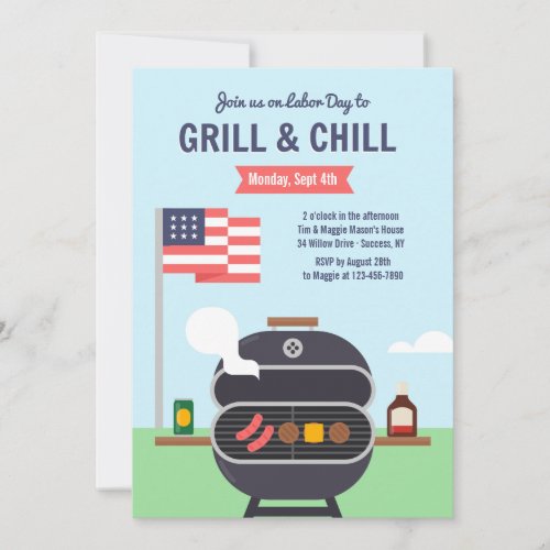 Grill and Chill Invitation