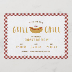 Grill and Chill Invitation