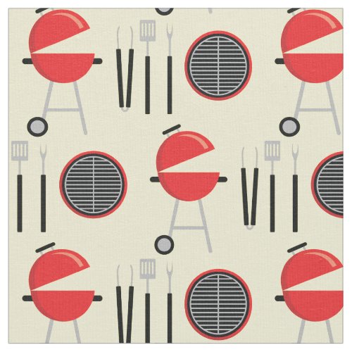 Grill BBQ Barbecue Chef Cooking Fabric