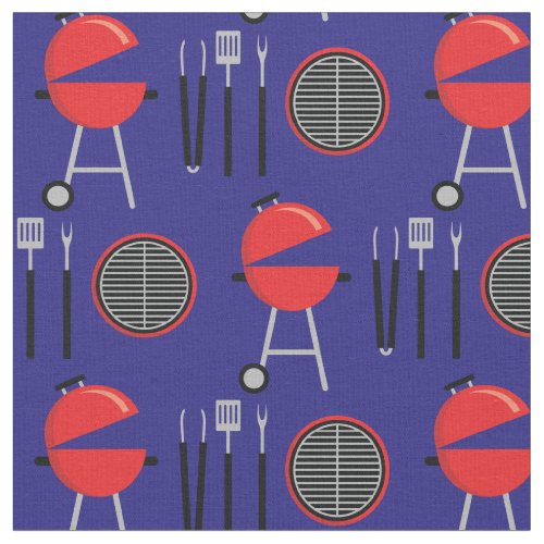 Grill BBQ Barbecue Chef Cooking Fabric