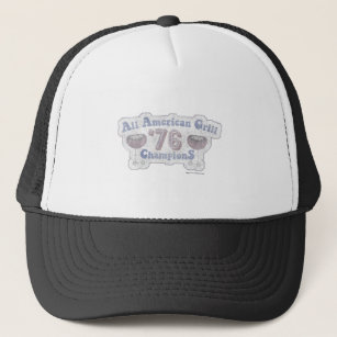 Grill Champions 1976 Cheeky Vintage Art Design Trucker Hat