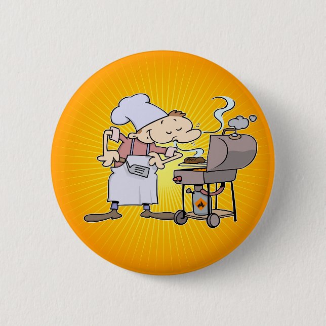 Grill Chef Button (Front)