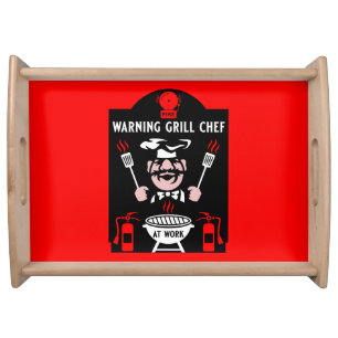 Grill Chef Gift Serving Tray