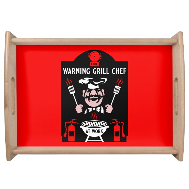 Grill Chef Gift Serving Tray (Front)