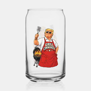 Grill Commander BBQ Two-Sided Can Glass