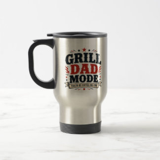 Grill Dad Mode Fueled by Coffee and Fire Mug