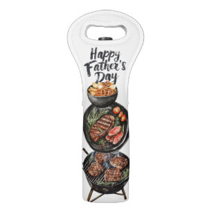 Grill Daddy, Happy Father's Day Wine Bag