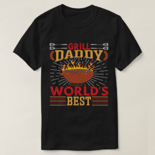 Grill Daddy Worlds Best Fathers Day-Funny BBQ Dad T-Shirt