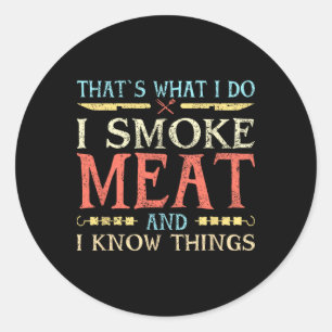 Grill Design For Grilling And Barbeque Master Classic Round Sticker