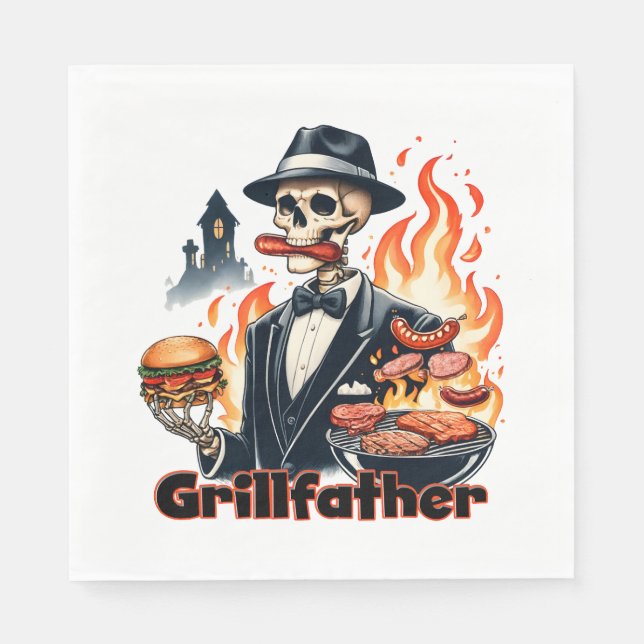 Grill Father Napkins (Front)