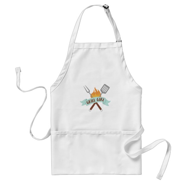 Grill Girl Adult Apron (Front)