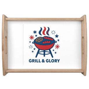 Grill & Glory 4th of July Serving Tray – Patriotic
