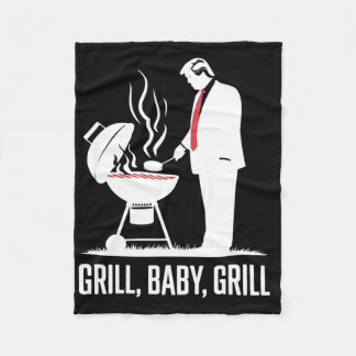 Grill independence fleece blanket