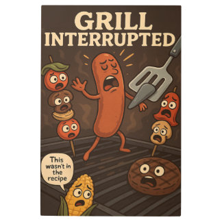 Grill Interrupted Metal Print