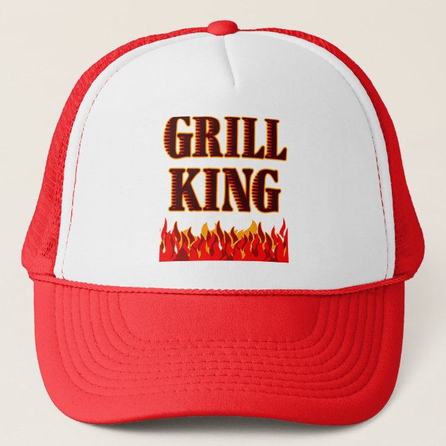 Grill King BBQ Saying Hat (Front)
