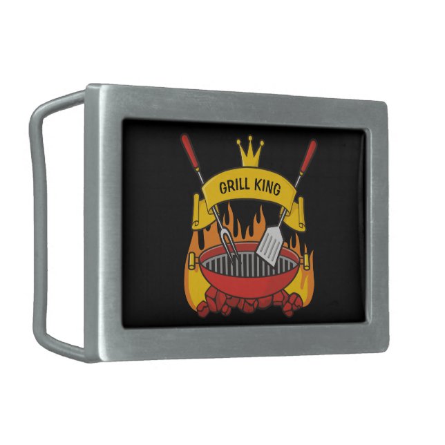 Grill King Belt Buckle (Front Left)
