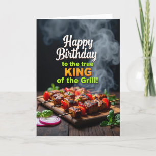 Grill King Birthday Card