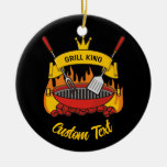 Grill King Ceramic Ornament