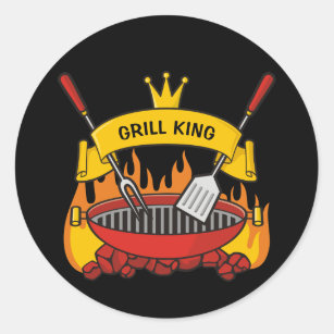 Grill King Classic Round Sticker